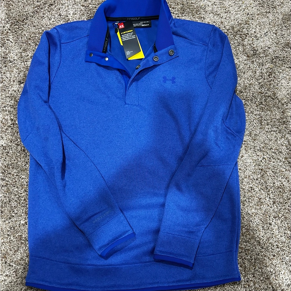 Men’s NWT Storm Golf Shirt ( gorgeous color blue),
, water repellent,